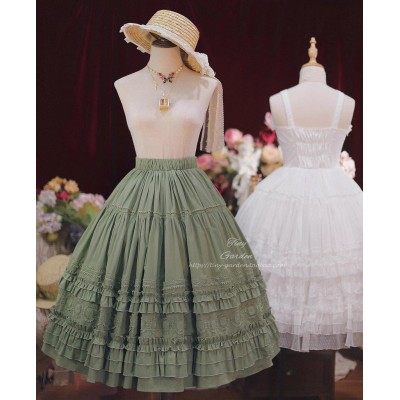 Tiny Garden Dream Bouquet Dotted Tulle Skirt(Reservation/4 Colours/Full Payment Without Shipping)